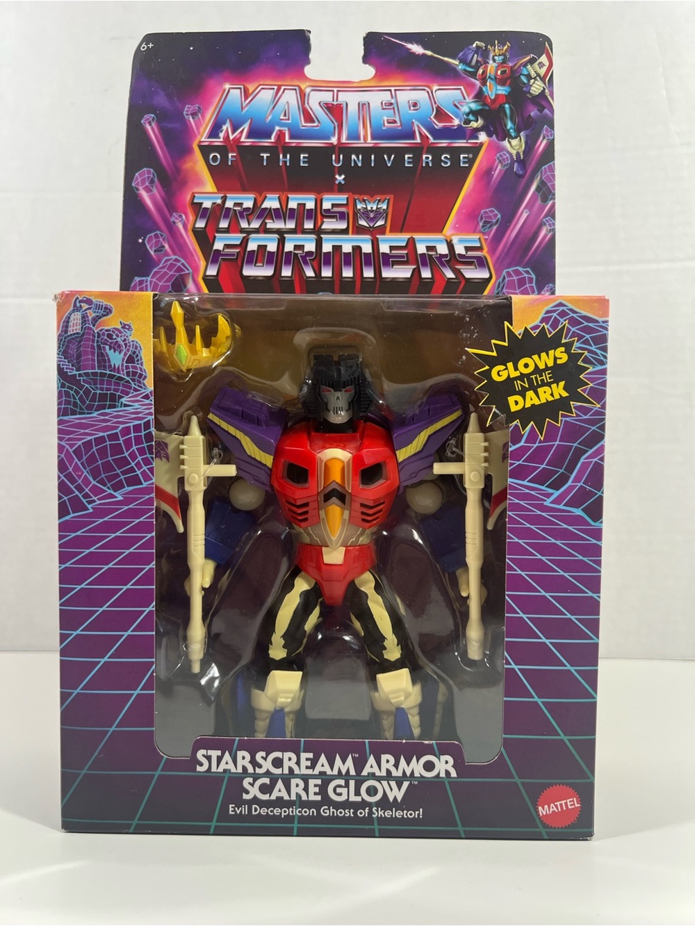 Transformers x Masters of Universe Starscream Armor Scare Glow!